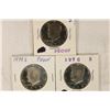 Image 1 : 3-PROOF KENNEDY HALF DOLLARS: 1977-S, 78-S & 79-S