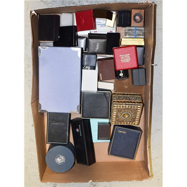 LARGE FLAT OF JEWELLERY BOXES