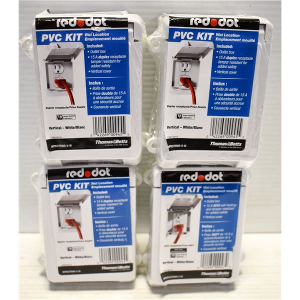 SEALED 4 RED DOT PLASTIC BOX