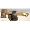 Image 1 : WOOD HANDLED HATCHET WITH SHEATH