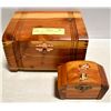 Image 1 : 2 WOODEN TREASURE CHESTS. VINTAGE