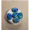 Image 1 : 3)  LOT OF 5 BLUE/GREEN TURKISH TURQUOISE