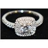 Image 1 : CUBIC ZIRCONIA RING 925 SILVER SZ 7