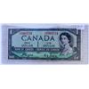 Image 1 : 1954 CANDIAN ONE DOLLAR DEVILS FACE BANKNOTE