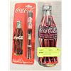 Image 1 : COCA-COLA BOTTLE WITH METAL TIN, FOUNTAIN PEN