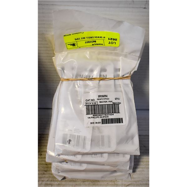 LOT OF IRWIN DRILL BIT TIPS