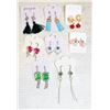 Image 1 : 8 PAIRS OF NEW CRYSTAL EARRINGS