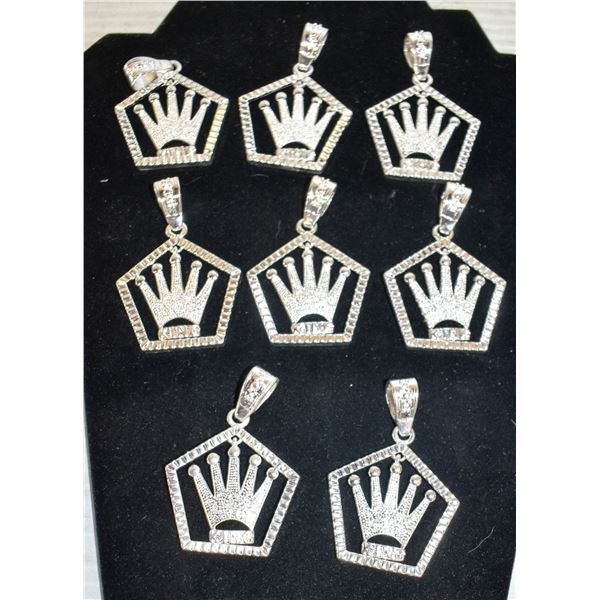 BAG OF KING CROWN PENDANTS