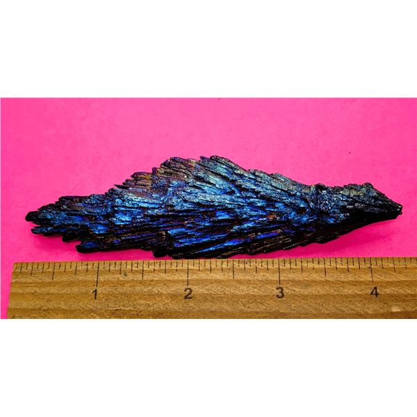 2)  BLUE IRRIDESCENT RAINBOW TITANIUM CLUSTER,