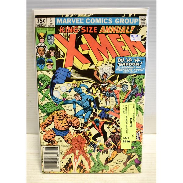 X-MEN #5, ANNUAL. 40 YR OLD CLASSIC