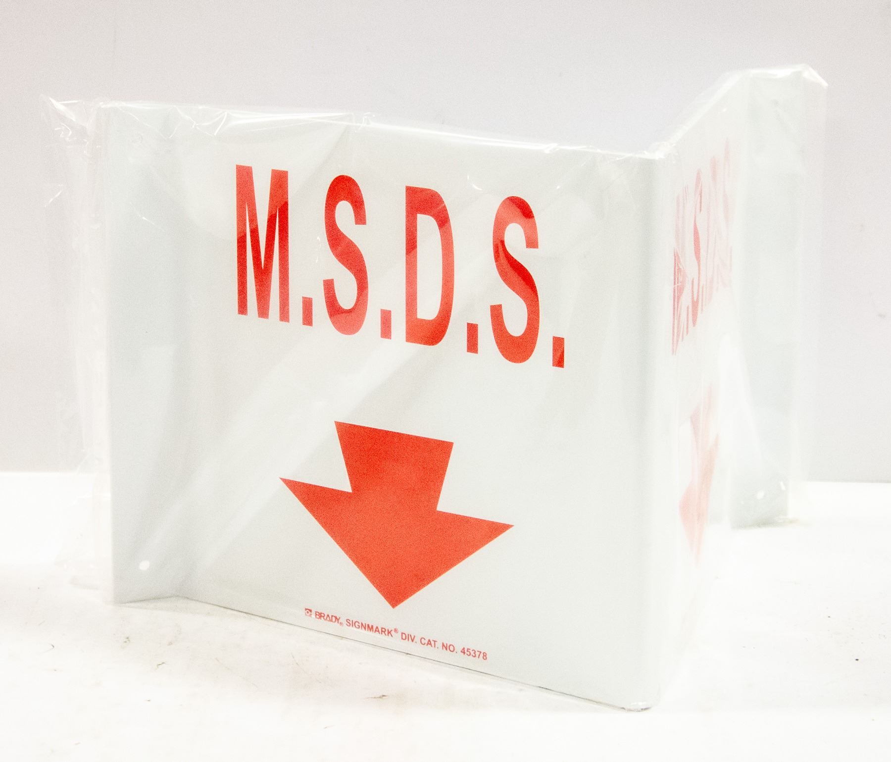 Mds Sign NEW M.S.D.S. WALL MOUNT SIGN