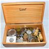 Image 1 : ESTATE COIN TREASURE CHEST MIXED WITH GOLD