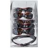 Image 1 : 6 PAIRS OF REDISH FRAMED DESIGNER SUNGLASSES