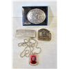 Image 1 : 3 COLLECTIBLE BELT BUCKLES & CHE GUEVARA PENDANT