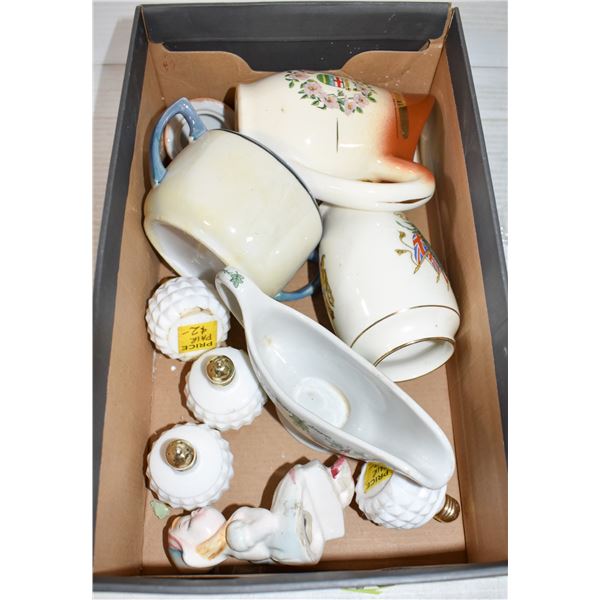 FLAT OF VARIOUS DECOR/DISHES