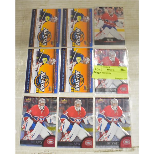 CAREY PRICE LOT