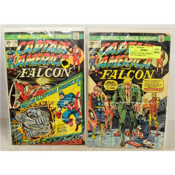 MARVEL CAPTAIN AMERICA #176 AND 178 COMIC LOT