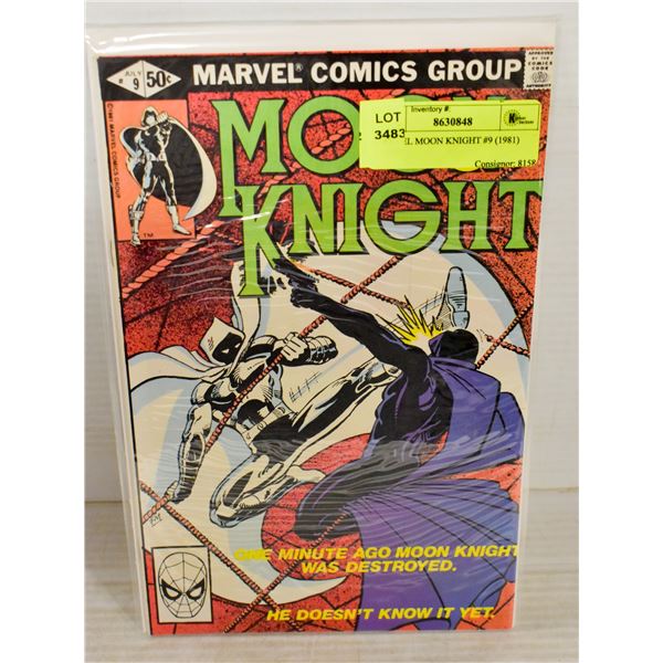 MARVEL MOON KNIGHT #9 (1981) COMIC