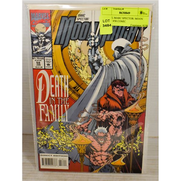 MARVEL MARC SPECTOR: MOON KNIGHT #58 COMIC