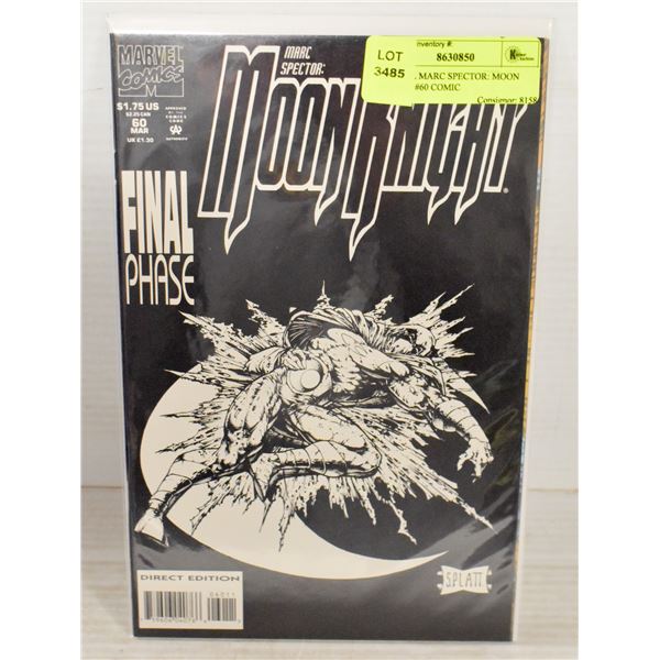 MARVEL MARC SPECTOR: MOON KNIGHT #60 COMIC