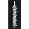 Image 1 : BLACK TOURMALINE WIRE WRAPPED PENDANT