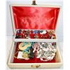 Image 1 : VINTAGE JEWELLERY BOX FULL OF VINTAGE JEWELLERY