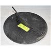 Image 1 : ANTIQUE CAST IRON 10" SUNDIAL CLOCK