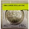 Image 1 : 1986 CANOE DOLLAR UNC