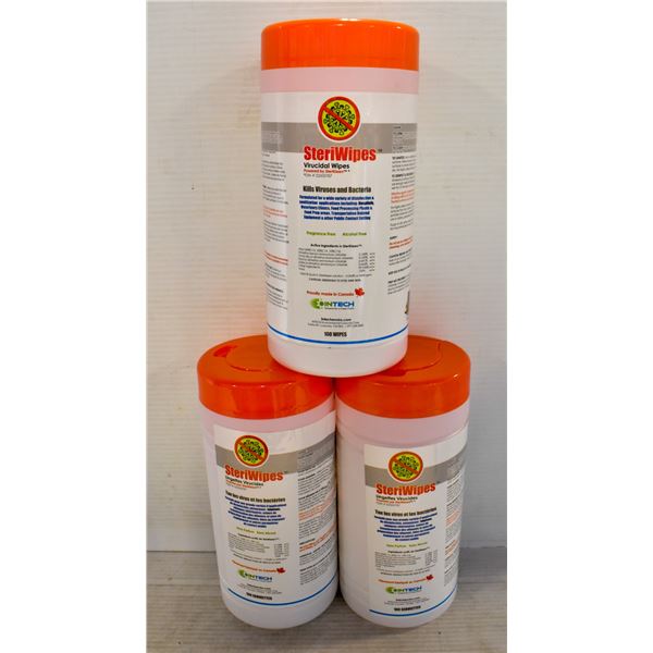 LOT OF 2 STERIWIPES VIRUCIDAL WIPES POWERED