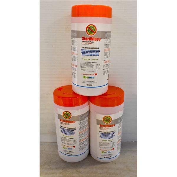 LOT OF 2 STERIWIPES VIRUCIDAL WIPES POWERED