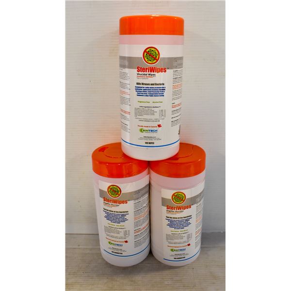 LOT OF 2 STERIWIPES VIRUCIDAL WIPES POWERED