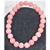 Image 1 : #281-NATURAL RHODOCHROSITE BEAD BRACELET 7.5"
