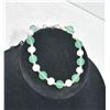 Image 1 : #33-FRESH WATER PEARL & GREEN JADE BRACELET