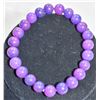 Image 1 : #284-NATURAL PURPLE SUGILITE BEAD BRACELET 7.5"