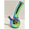 Image 1 : 8" HANDMADE GLASS WATER BONGS - RAINBOW COLOURS