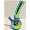 Image 1 : 8" HANDMADE GLASS WATER BONGS - RAINBOW COLOURS