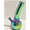 Image 1 : 8" HANDMADE GLASS WATER BONGS - RAINBOW COLOURS