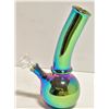 Image 1 : 8" HANDMADE GLASS WATER BONGS - RAINBOW COLOURS