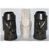 Image 1 : LOT OF EASTER ISLAND HOME DECOR
