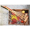 Image 1 : VINTAGE WOODEN CROQUET & LAWNDARTS SETS