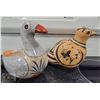 Image 1 : 2 CERAMIC BIRD ORNAMENTS- MADE IN MEXICO