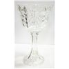 Image 1 : CRYSTAL PEDESTAL BOWL (15"-TALL X 9"-