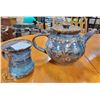 Image 1 : HANDMADE POTTERY- PURPLE/ BLUE TEA POT AND MUG