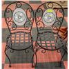 Image 1 : 2 METAL OUTDOOR PATIO CHAIRS