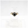Image 1 : 10K DIMENT GOLD RING WITH ONYX GEMSTONE SIZE 6.5