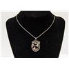 Image 1 : .925 SILVER BOX CHAIN WITH DOVE PENDANT