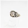 Image 2 : .925 SILVER HEART NATURAL STONE RING SIZE 4
