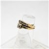 Image 2 : 14K GOLD RING SET SOLDERED WITH DIAMOND SIZE 6