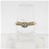 Image 1 : 10K YELLOW GOLD AND DIAMOND RING SIZE 7.25