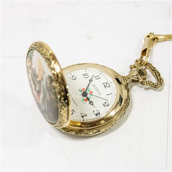 ORNATE WIND UP POCKET WATCH